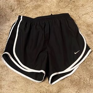 Black with white trim Nike dri fit shorts size medium